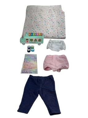 Ruohey Baby Toy Musical School Bus Piano sticker pack leggings and bloomers 9m